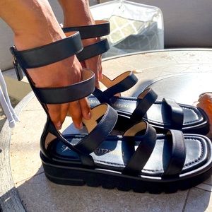 Stuart Weitzman Gladiator Gala Sandals.